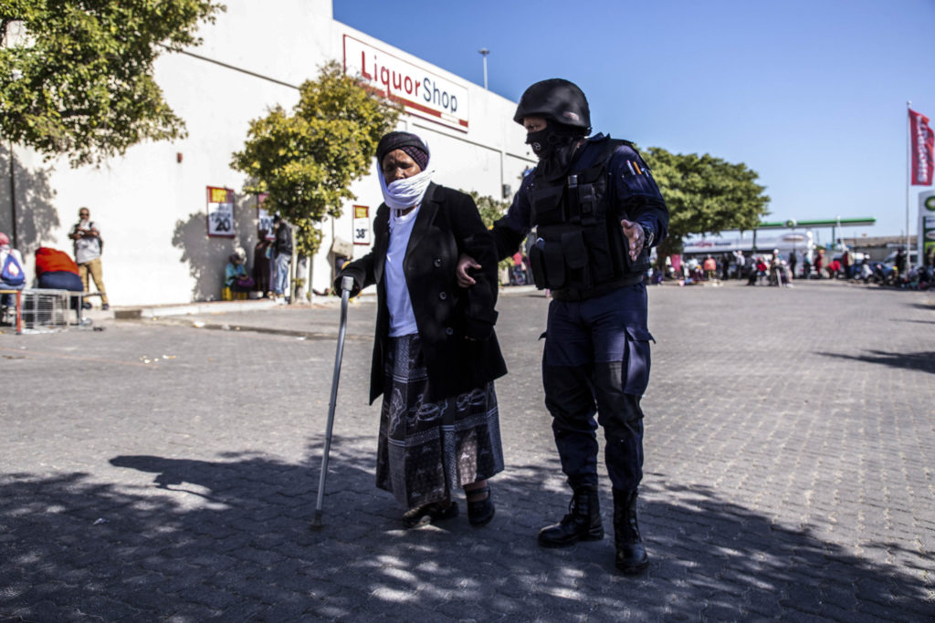 Elderly People Wait In Line For Sassa Payouts At Makhaza Mall In Khayelitsha