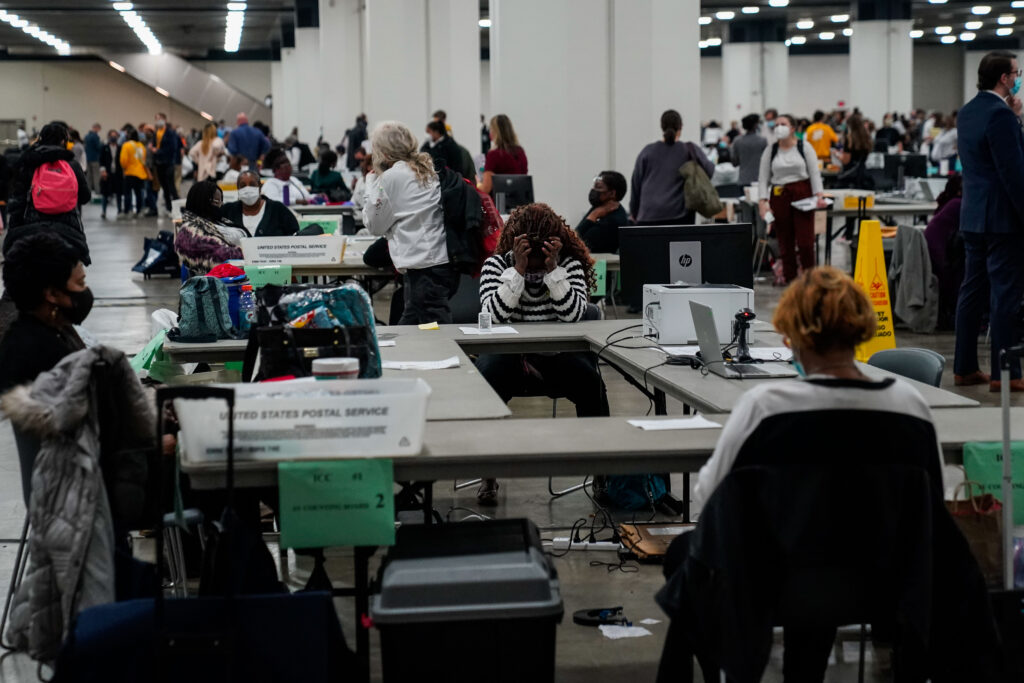 Ballot Counting In Michigan Us Election