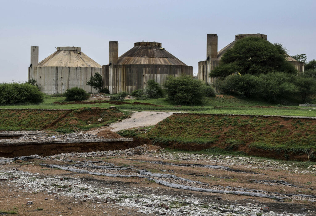 Vandalised Sewer Treatment Plant