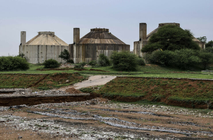 Vandalised Sewer Treatment Plant
