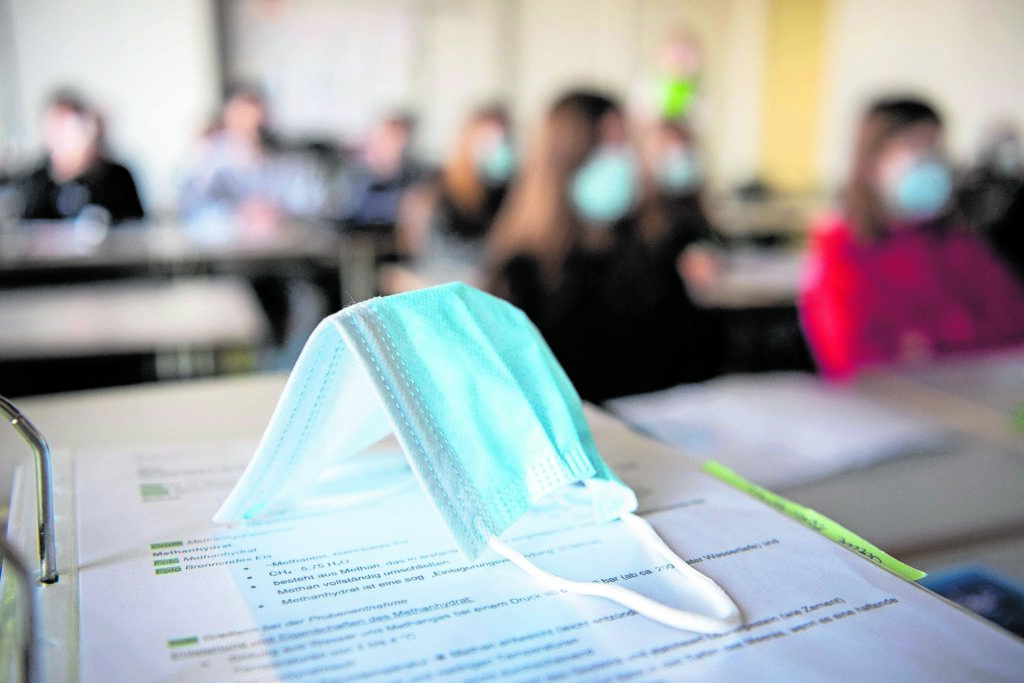 Coronavirus Teaching In A School Class