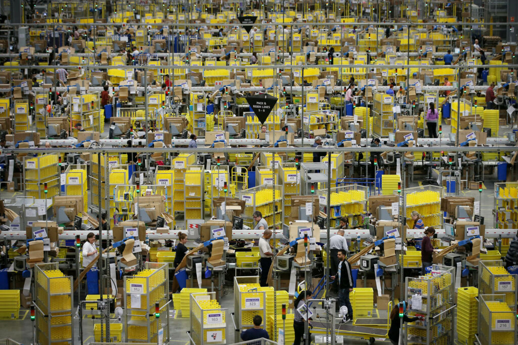 Warehouse Distribution Centre For Amazon Online Retailers