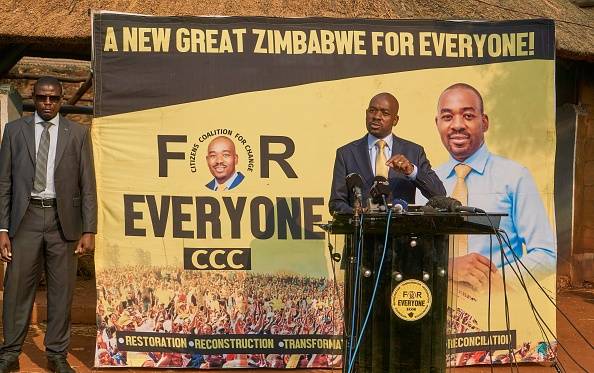 Nelson Chamisa claims victory in ‘flawed’ Zimbabwe election