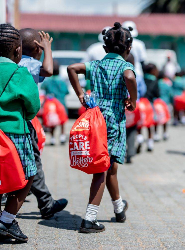 Kids With Sasko Goodie Bags