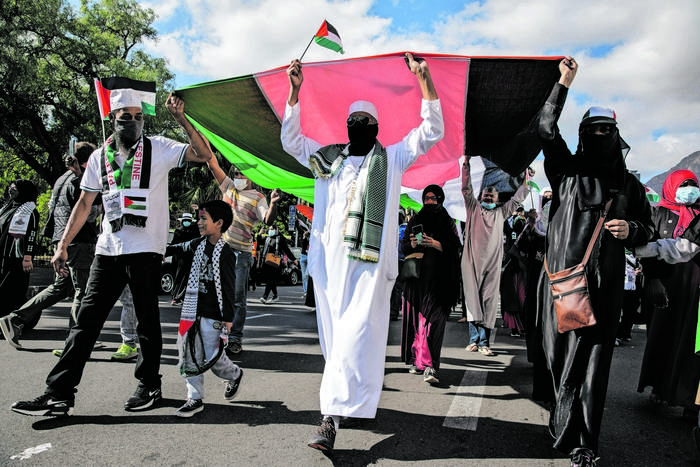 Public Protest Against The Bombing Of The Al Aqsa Mosque In South Africa