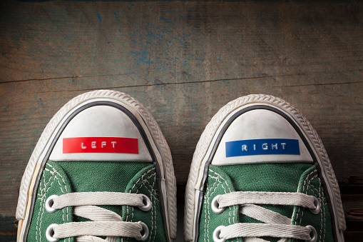 Right And Left Shoes.