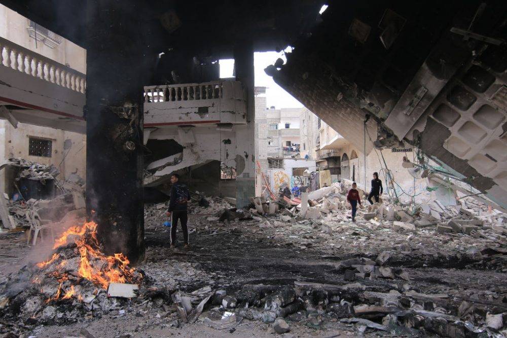 Aftermath Of Israeli Airstrikes On Rafah