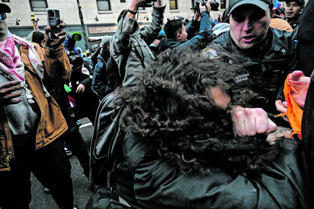 Protestors Rally At Columbia University In Support Of Palestine