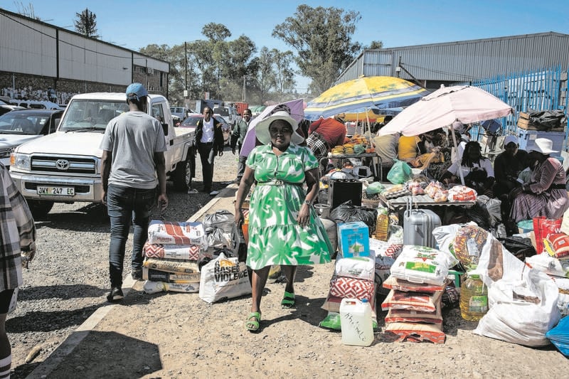 People Wait For Transport To Rural Villages In Mthatha, South Africa