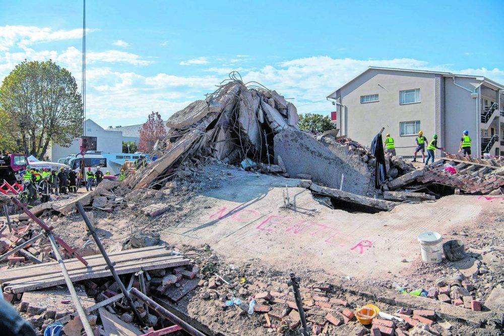 Thulas Nxesi emphasises workers’ rights over nationality in George building collapse