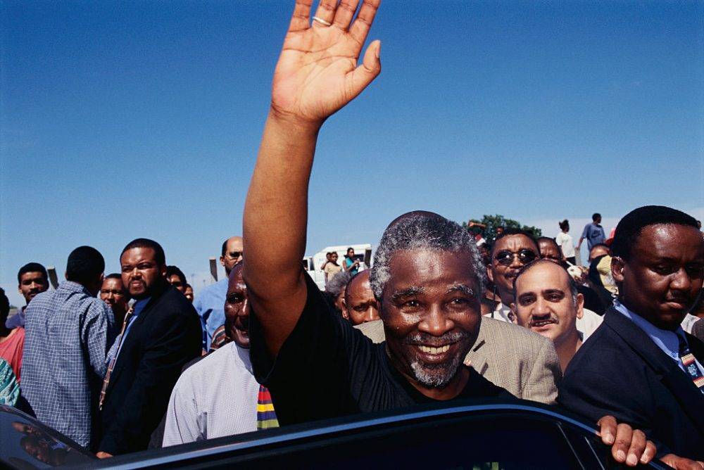 Presidential Candidate Thabo Mbeki Campaigning