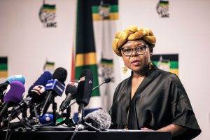 Anc Spokesperson Mahlengi Bhengu Motsiri Briefs Media
