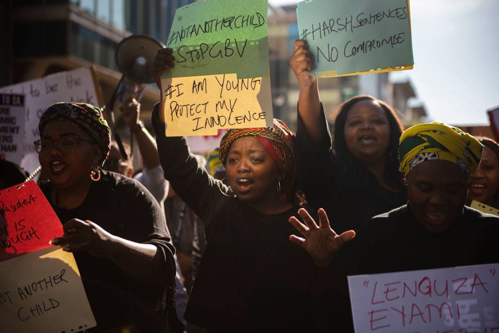 #sandtonshutdown March Against Gender Based Violence In Sa