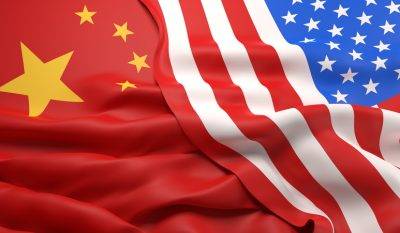 Flags Of China And The Usa
