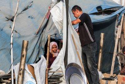 Aftermath Of Israeli Army Hit Palestinian Tents In Al Mawasi Area, Khan Yunis