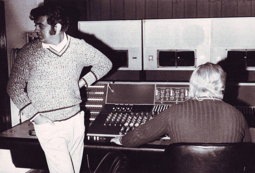 Producer Rashid Vally Engineer Peter Ceronio Gallo Studios 1975 (as Shams Archive)