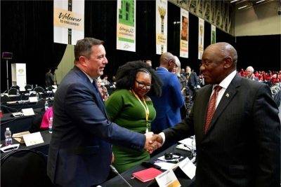 John Steenhuisen And Cyril Ramaphosa 1 1 1 1 1