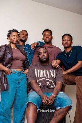 Theneofuturisticsoulgroupwavgardn,fromlefttoright Kgotsolegare,katlegoraphathelo,sisandagebe,mosesshadung&tumisoditinti(photocreditstorytellussimagery)