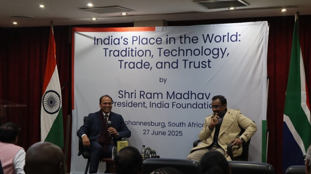 Hindu nationalist Ram Madhav urges Indian South Africans to deepen ties with world’s largest emerging economy