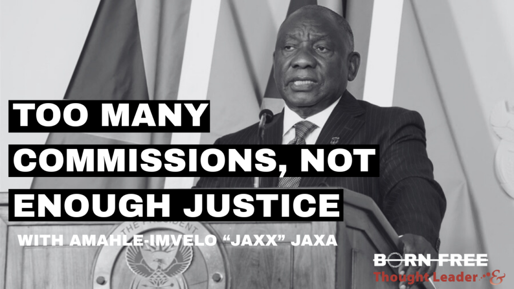 Born Free: Too many commissions, not enough justice – with Amahle-Imvelo “Jaxa” Jaxx – Podcast episode 13
