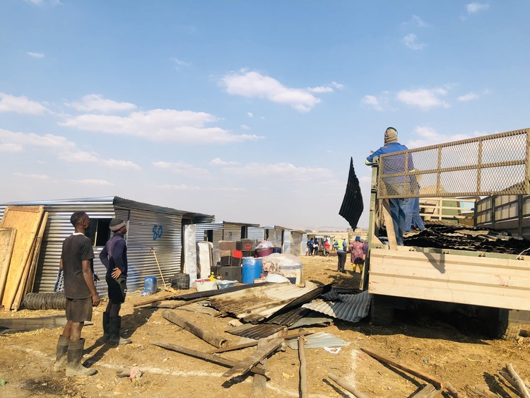Immigrant families left homeless after eviction from army land in Marievale