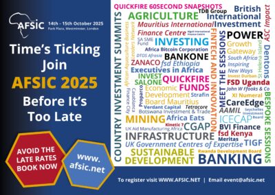 AFSIC – Investing in Africa Returns to London on October 14–15, 2025 