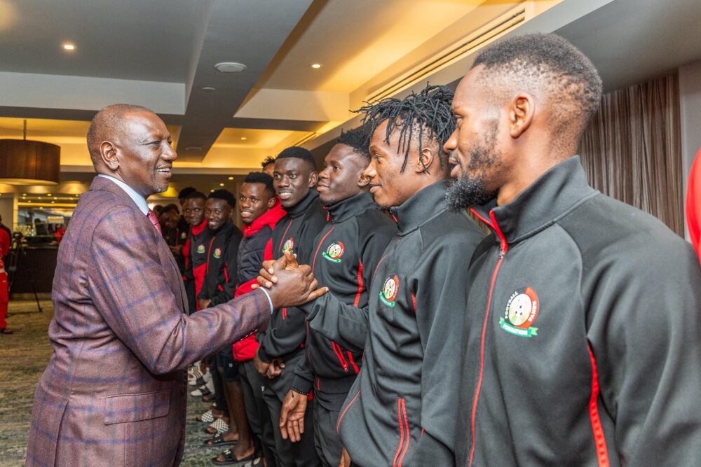 President Meets Harambee Stars To Congratulate Them On Their Vic
