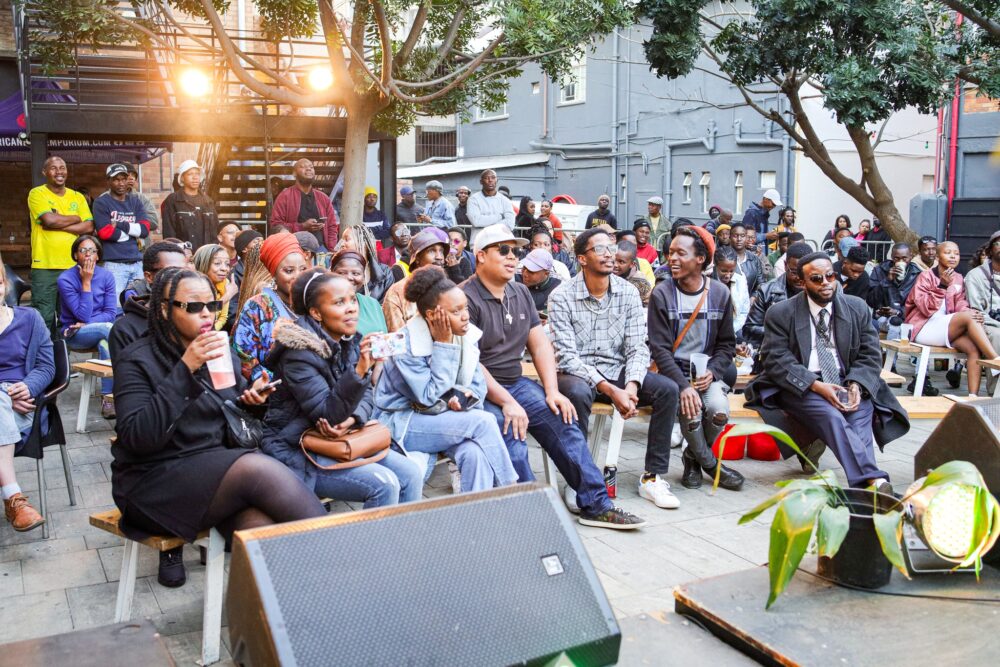 Beforethemovetothesouthafricanstatetheatre(sast)in2023,blacklaboneeventswerehosteddowntheroadfromthetheatreatafricanbeeremporium2