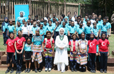 The first Lady Emine Erdoğan visits international Maarif School Johannesburg