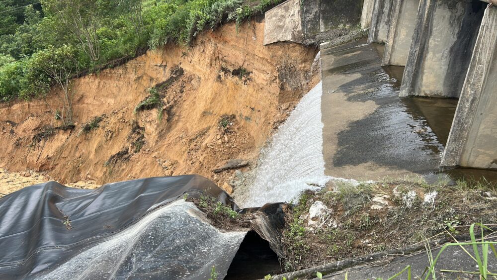 Senteeko Dam Wall Collapse Courtesy Dws