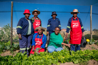 Community food gardens feed minds and bodies as learners return to class