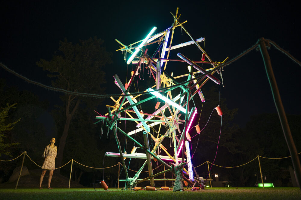 Thando Mama steals the spotlight at Spier Light Art Festival