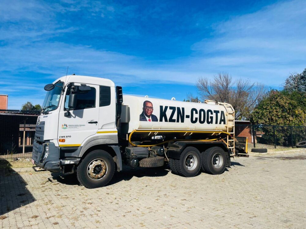 DA, IFP clash over MEC’s face on KZN state water tankers 