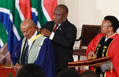 President Cyril Ramaphosa bestows National Orders, placing a distinct emphasis on honouring musicians