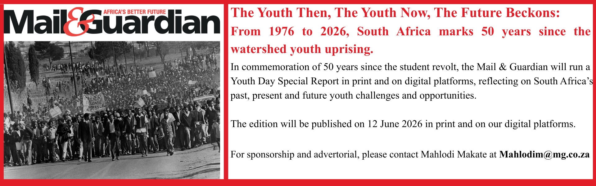 Youth Day Special Edition 2026 — Mail & Guardian